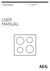 AEG IKE64450XB User Manual