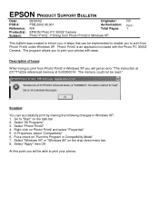 Epson PhotoPC 3000Z Product Support Bulletin(s)