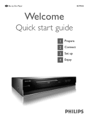 Philips BDP9000 Quick start guide