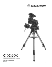 Celestron CGX Equatorial 925 HD Telescopes CGX EQ Mount and Tripod Manual BW