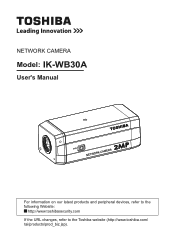 Toshiba IK-WB30A User Manual