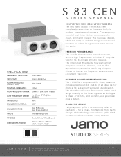 Jamo S 83 CEN Cut Sheet