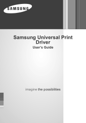 Samsung CLP-550N Universal Print Driver Guide (user Manual) (ver.2.00) (English)