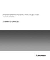 Blackberry PRD-10459-035 Administration Guide