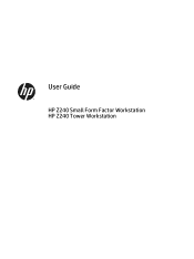 HP Z240 User Guide