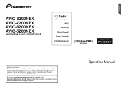 Pioneer AVIC-8201NEX Owner s Manual