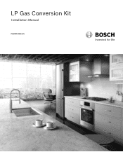 Bosch NGM5456UC Installation Instructions