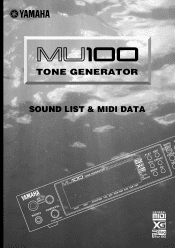 Yamaha MU100 MU100 SOUND LIST