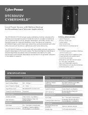 CyberPower DTC50U12V Datasheet