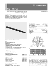 Sennheiser MKH 60-1 Product Sheet