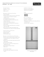 Viking RVRF3361 Two-Page Specifications Sheet