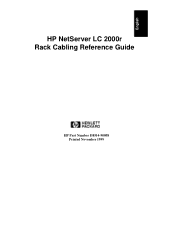 HP D7171A HP Netserver LC 2000r Rack Cabling Reference Guide