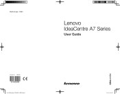 Lenovo 40243BU Lenovo IdeaCentre A7 Series User Guide V1.0