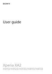 Sony Xperia XA2 Help Guide
