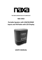 Naxa NAS-3053 NAS-3053 English Manual