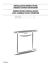 Whirlpool WDT770PAYW Installation Guide