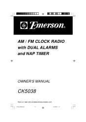 Emerson CK5038 Owners Manual