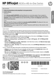 HP Officejet 4630 Reference Guide