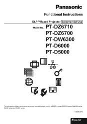 Panasonic PT-D5000ELS Operating Instructions