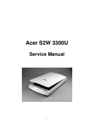 Acer S2W 3300U Service Manual