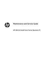 HP 290 Maintenance and Service Guide