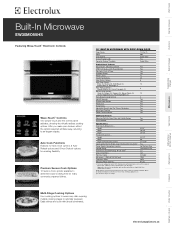 Electrolux EW30MO55HS Product Specifications Sheet (English)