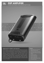 JBL DSP Amplifier DSP4086 Spec Sheet English