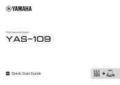 Yamaha YAS-109 YAS-109 Quick Start Guide