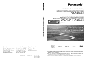 Panasonic CQC9701U Auto Radio/cd Deck