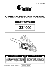 RedMax GZ4000 Owners Manual