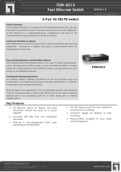 LevelOne FSW-0512 Datasheet