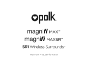 Polk Audio MagniFi MAX SR User Guide 3