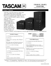 TASCAM CD-D17HD Duplicators Technical Documentation