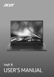Acer Swift SFX14-51G User Manual