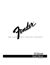 Fender 63 Vibroverb Owners Manual