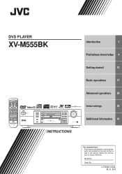 JVC XV-M555BK Instruction Manual