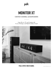 Polk Audio Monitor XT35 User Guide
