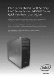 Intel P4304XXS Quick Installation User's Guide
