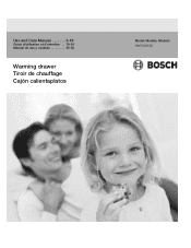 Bosch HWC800500 Use and Care Manual