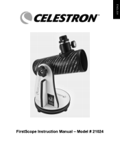 Celestron National Park Foundation FirstScope Telescope FirstScope Manual (English, French, German, Italian, Spanish)