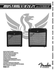 Fender Mustangtrade I 40V241 Quick Start Guide