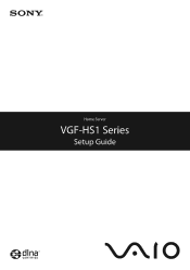 Sony VGF-HS1U Setup Guide