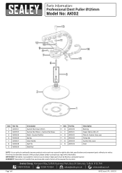 Sealey AK102 Parts Diagram