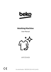Beko WTK72042 Owners Manual