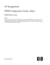 HP StorageWorks P9000 HP StorageWorks P9000 Configuration Guide: Solaris (AV400-96099, September 2010)