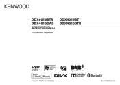 Kenwood DDX6016BTR Operation Manual 1