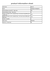 Zanussi ZOHNE2X2 Product information sheet