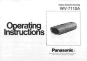 Panasonic WV7110A WV7110A User Guide