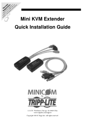 Tripp Lite 0DT23010 Quick Start Guide for 0DT23008 / 0DT23010 KVM Extenders 933191