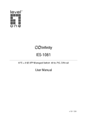 LevelOne IES-1081 Manual
